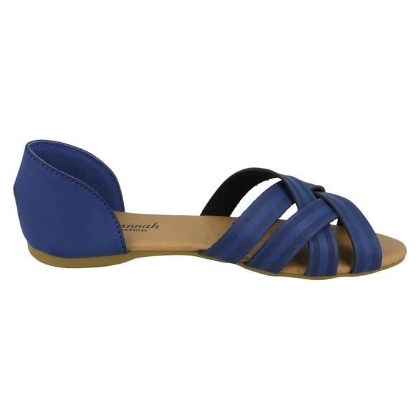 Savannah Ladies Savannah Flat X Strap Sandals