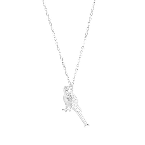 Budgie Silver Necklace - Personalised - MYLEE London
