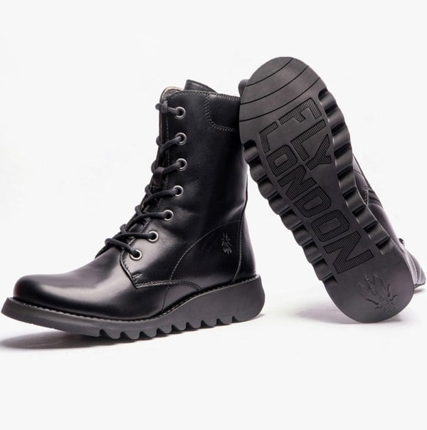 Fly London SILF015FLY Womens Ankle Boots Black