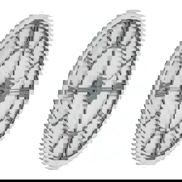 Hill Interiors Williston Wall Clock - White/Silver - 