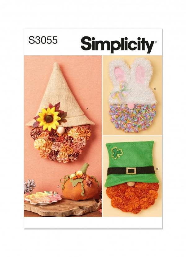 Simplicity Sewing Pattern 3055, Accessories OS (One Size) - Intermediate