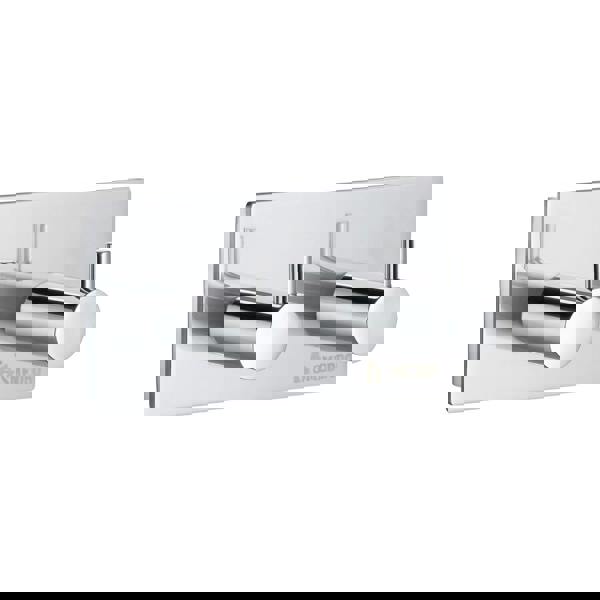 Polished chrome double towel hook