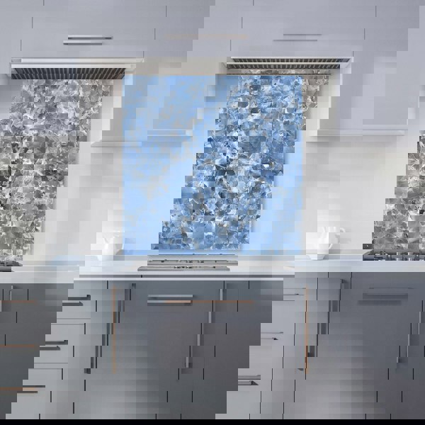 Warren Reed - Designer Coastal Blue Quartz Effect Kitchen Splashback