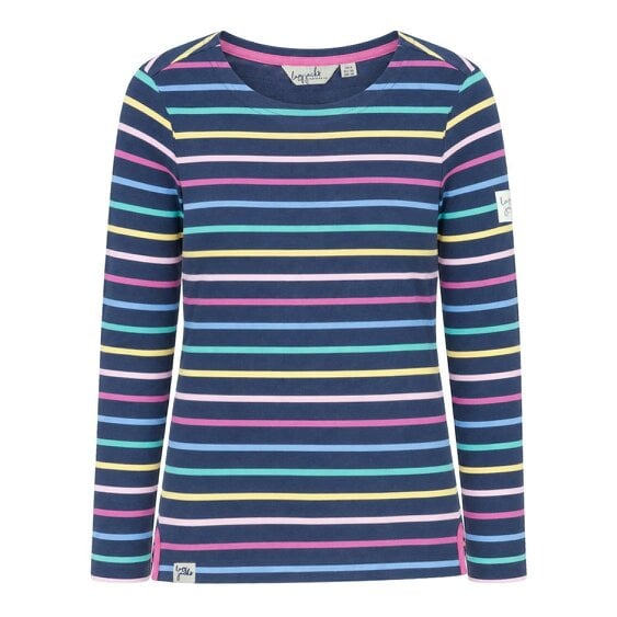 Lazy Jacks LJ97M - Long Sleeve Striped Breton - Twilight Colours