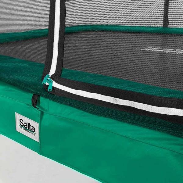 7ft x 5ft Green Rectangular Comfort Edition Trampoline with Enclosure (5091G)