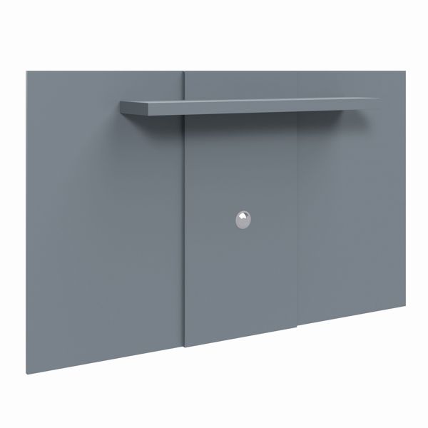Core Products Lido TV Display Wall Panel, Extendable or Fixed with Adjustable Shelf - Grey