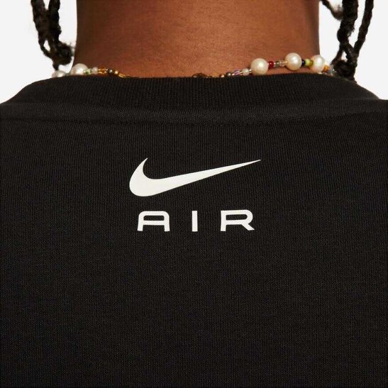 Nike Air Swoosh Fleece Sweatshirt Black/White