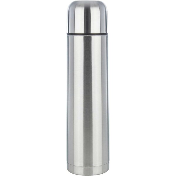 Dyzi 1L Stainless Steel Vacuum Flask Insulated Travel Bottle Silver