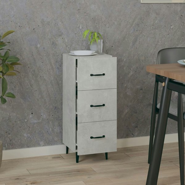 Berkfield Sideboard Concrete Grey 34.5x34x90 cm Engineered Wood