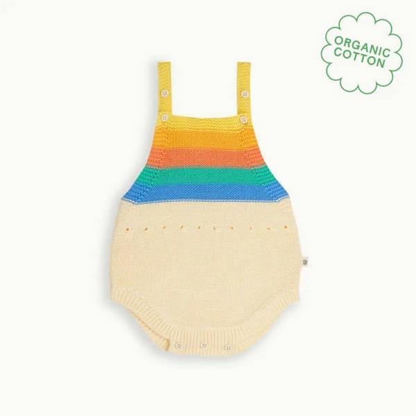 The Bonnie Mob Bubble - Rainbow Stripe Knit Romper