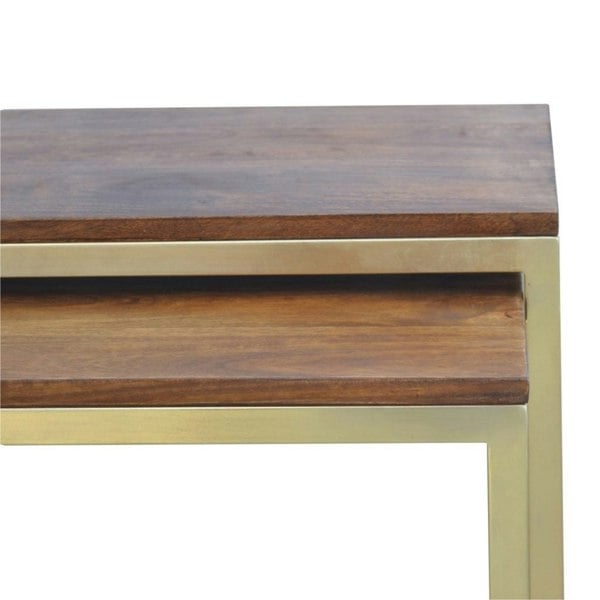 Artisan Furniture Chunky Gold Table Set of 3