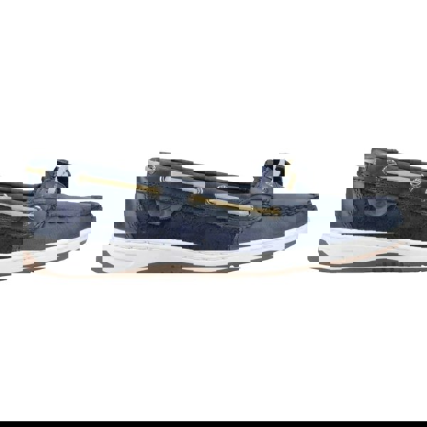 Sperry Angelfish Leather & Cotton Women's Navy Boat Shoes