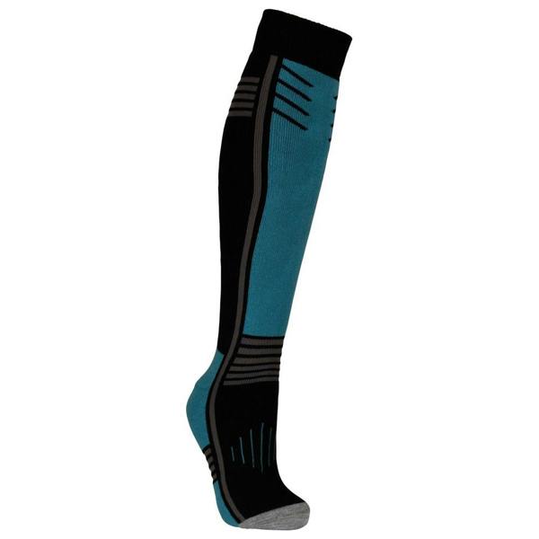 Trespass Unisex Adult Icy Ski Socks - Black/Storm Blue - 