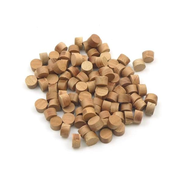 10mm Cherry Flat Head Cross Grain Plug