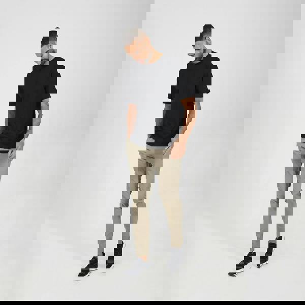 Brave Soul Taupe Slim Leg Seersucker Trousers - Taupe Image 3