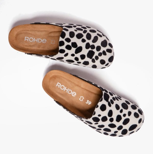 Rohe Rohde 6078-99 Womens Slippers Black White