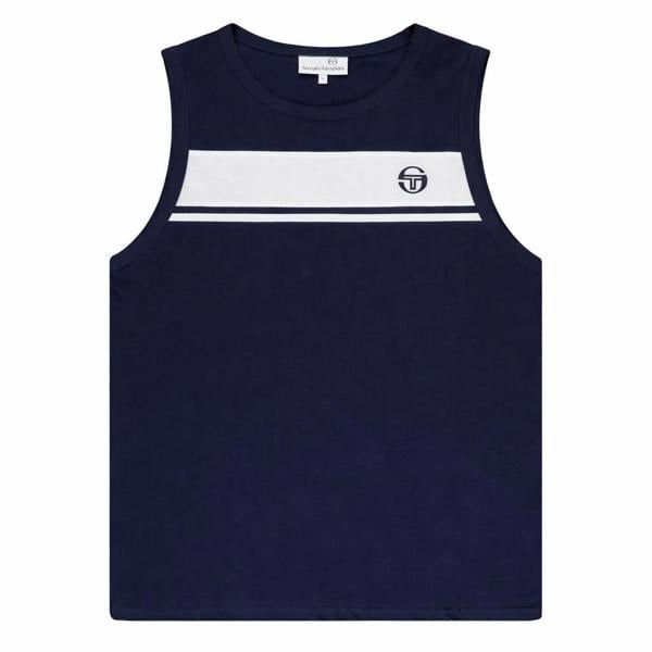 Sergio Tacchini Damarindo Vest Maritime Blue/White