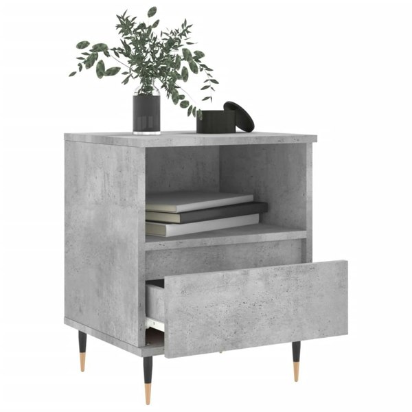 Berkfield Bedside Cabinet Concrete Grey 40x35x50 cm Engineered Wood