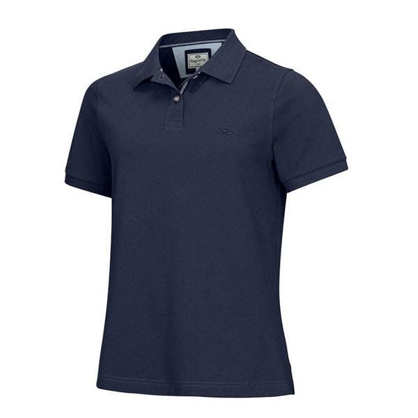 Hoggs of Fife Cora ladies polo shirt in navy, breathable piqué fabric with classic collar for everyday wear in rural settings