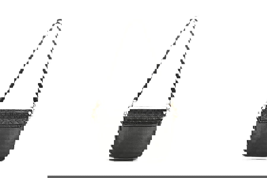 SVNX Quilted Crossbody Bag in Black