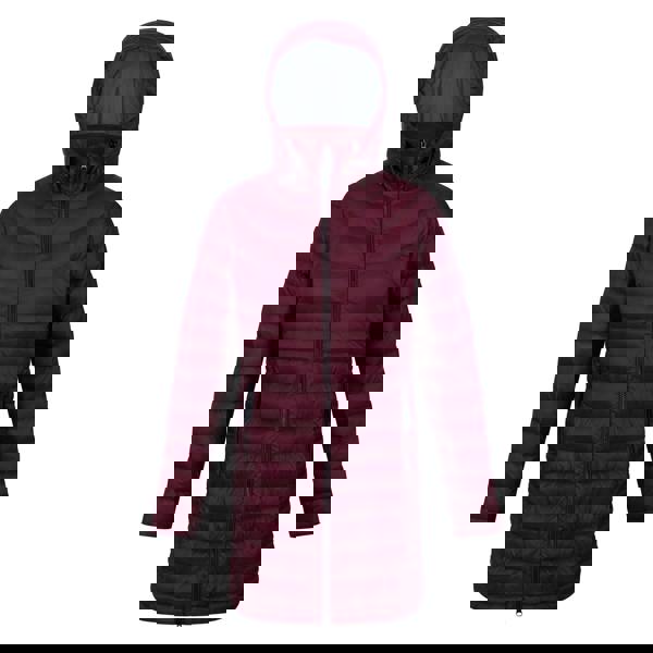 Regatta Womens/Ladies Andel III Lightweight Parka - Burgundy/Seal Grey