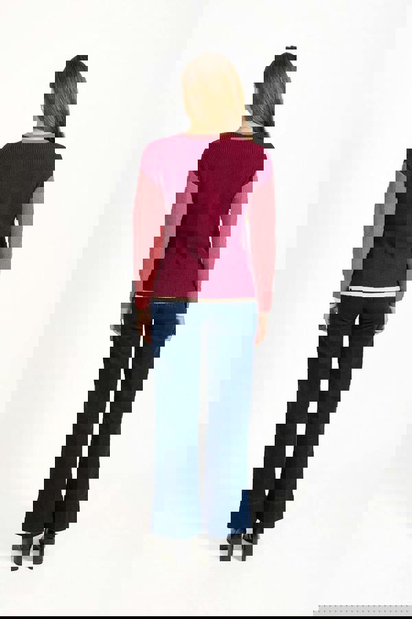 Colour Block Cardigan