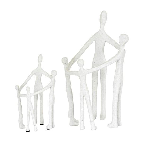 Hill Interiors Kin Ceramic Family Ornament - White - 