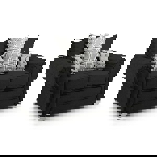 Furnishings For Less Milan Chesterfield Fabric 2 Seater Sofa - Scatter Back