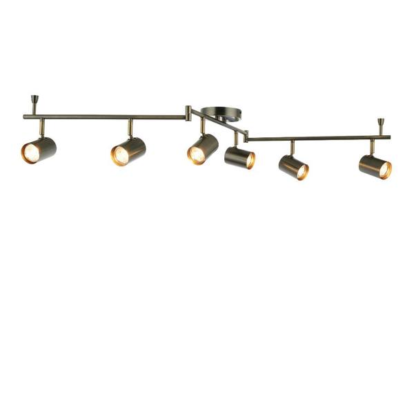 Pagazzi Lighting Hereford Matte Pewter 6-Spot Bar
