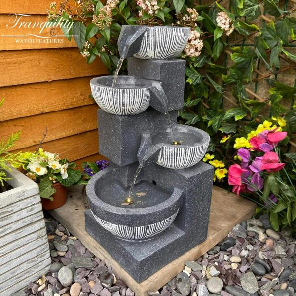 Tranquillity Water Features Eclipse 4 Bowl Contemporary Water Feature