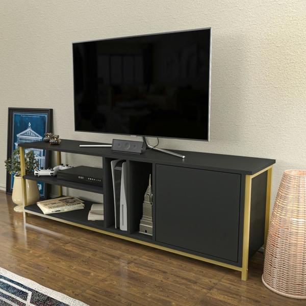 Decorotika Oneida Modern Tv Stand TV Cabinet for TV's up to 72"