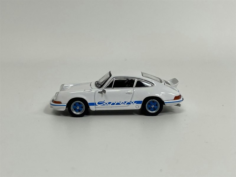 Mini GT Porsche 911 Carrera RS 2.7 Grand Prix White With Blue Livery 1:64 Mini GT MGT00715L