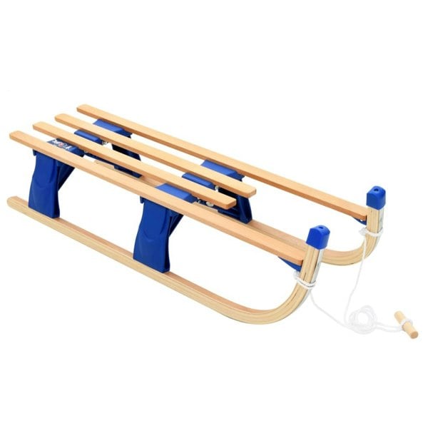 Berkfield Folding Sledge Wood 110 cm
