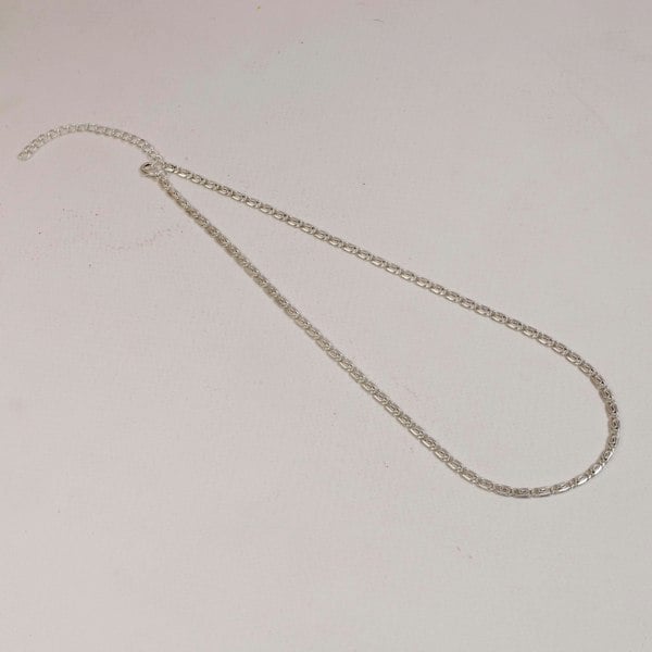 Figaro Chain Necklace Silver 19" - Lila Rasa