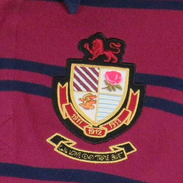 Ellis Rugby Classic England Rugby Shirt Polo Triple Blue