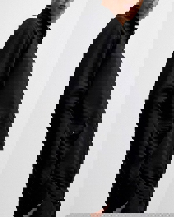 BOSS Green Skaz Mens Stretch-Cotton Full Zip Sweatshirt with Logo Print - Black 001