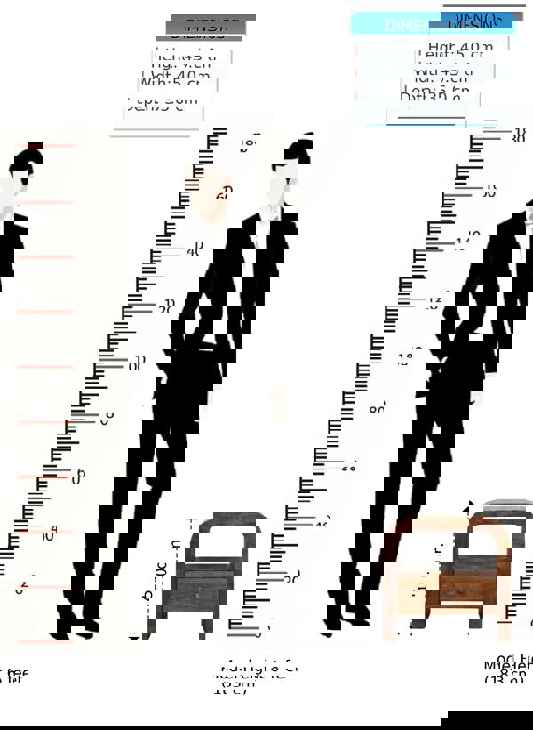 Artisan Furniture Darcy Chestnut Nightstand with Drawer and open shelf