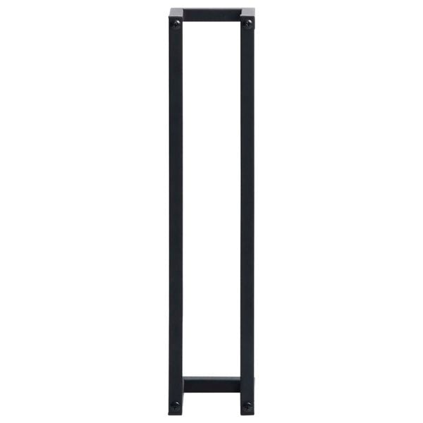Berkfield Towel Rack Black 12.5x12.5x60 cm Iron