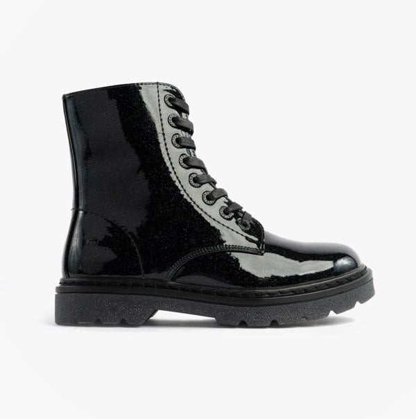 Heavenly Feet JUSTINA2 GLITTER Womens Ankle Boots Black Glitter