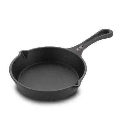 AVIAS CAST IRON DEEP SKILLET - 6 INCHES