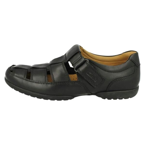Clarks Mens Clarks Hook & Loop Sandals Recline Open