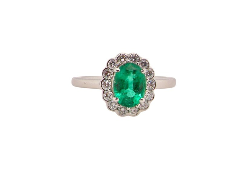 A fine modern Emerald and Diamond Ring