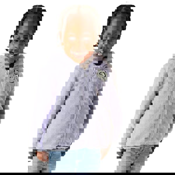 Regatta Childrens/Kids Shyla The Leopard Fleece Jacket - Lilac Frost - 