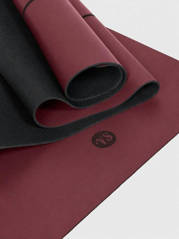 Yoga Studio The Grip Alignment Yoga Mat 4mm - Bordeaux