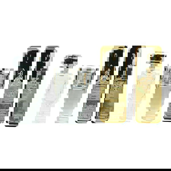 Paco Rabanne 4 Piece Gift Set: 1 Million Elixir Parfum 5ml - Phantom Eau de Toilette 5ml - Invictus Eau de Toilette 5ml - 1 Million Eau de Toilette 5m