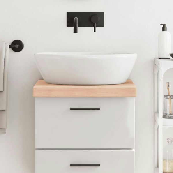 Berkfield Bathroom Countertop 40x60x6 cm Untreated Solid Wood