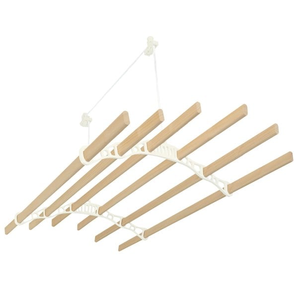 Monstershop Clothing Airer Ceiling Pulley - Ivory - 2.4m