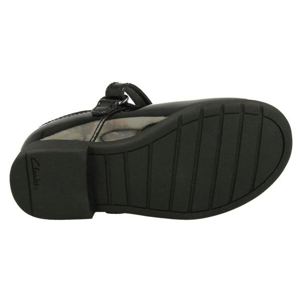 Clarks Girls Clarks Laser Detailed T-Bar Shoes Scala Spirit T