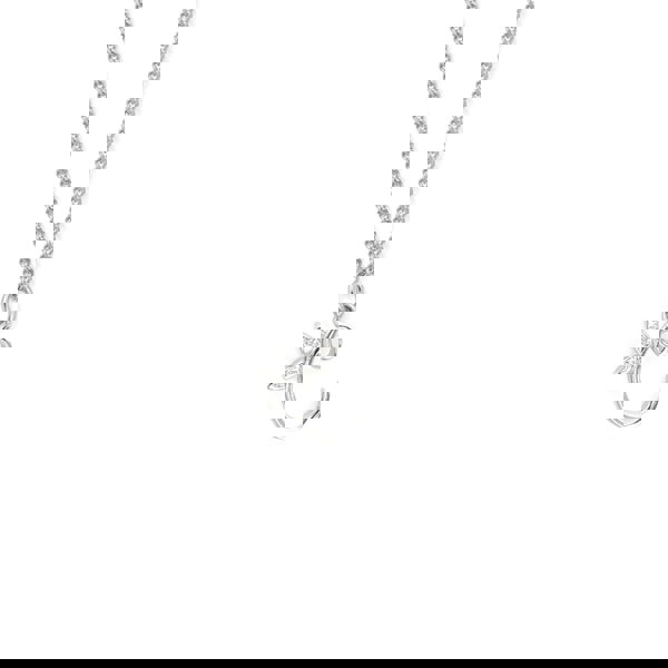 Say It With Dainty Winged Initial Charm Necklace - Sterling Silver