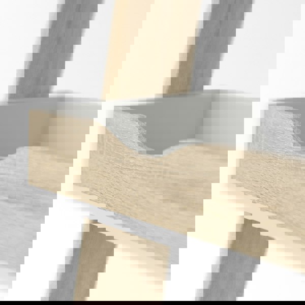 Furniture To Go Oslo Leaning Desk in White and Oak